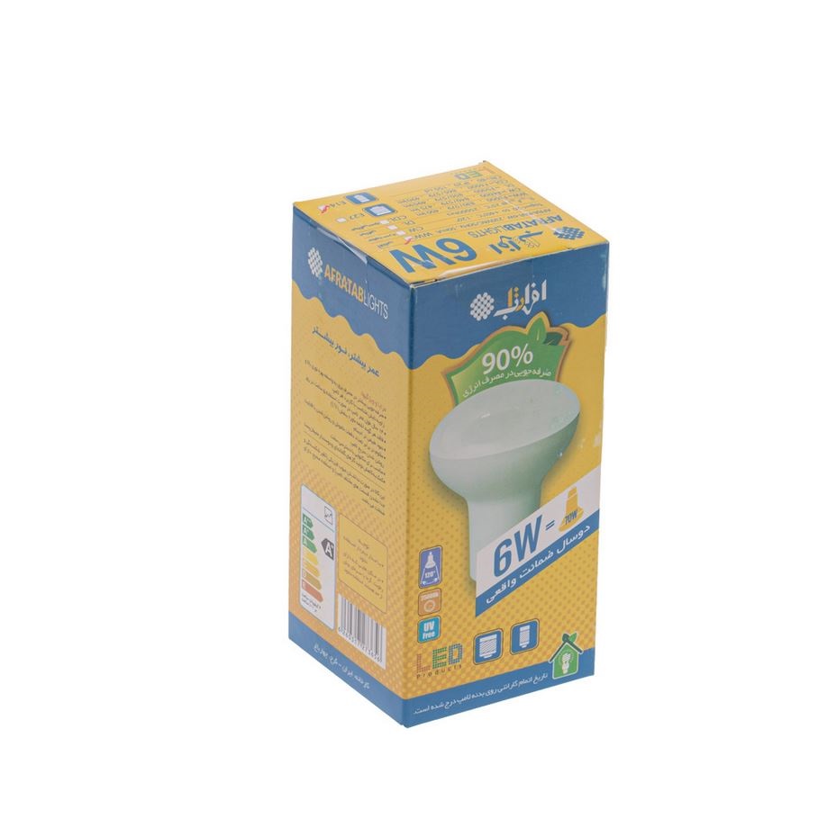 لامپ رفلکتور 6 وات ال ای دی افراتاب پایه E14