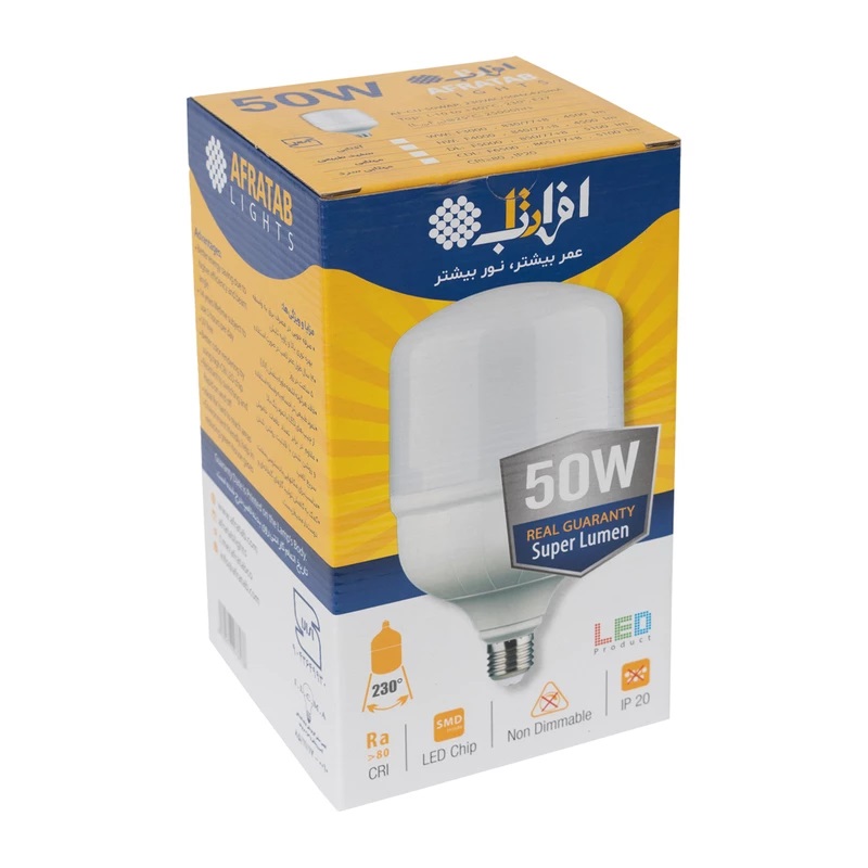 لامپ 40 وات استوانه افراتاب