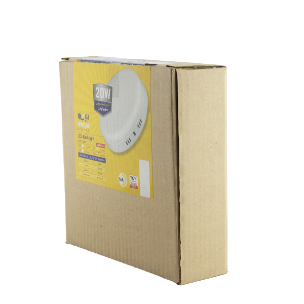 پنل گرد 20 وات افراتاب ضد آب روکار