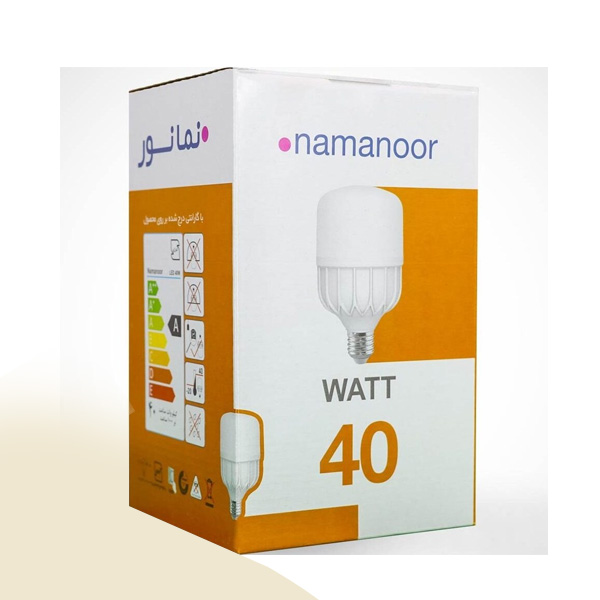 لامپ ال ای دی استوانه 40 وات نمانور