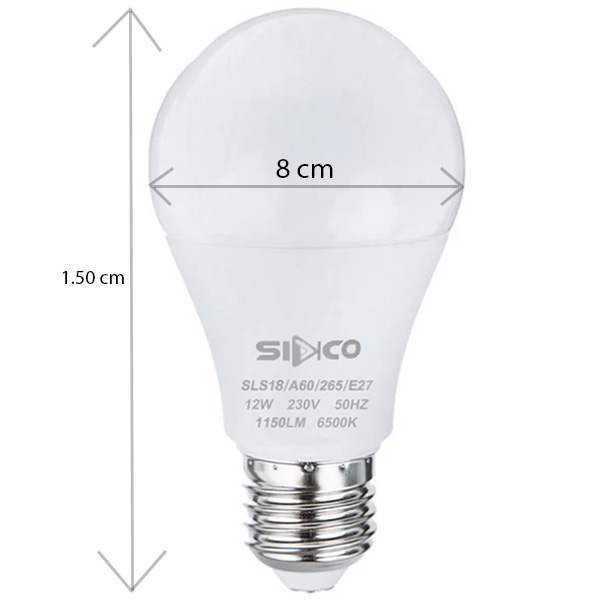 لامپ ال ای دی 18 وات حبابی سیدکو
