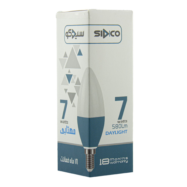 لامپ شمعی کندل ال ای دی 7 وات سیدکو پایه E14