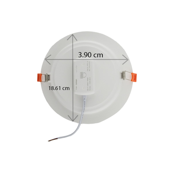 پنل 22 وات گرد بروکس توکار