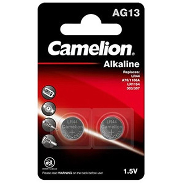 باتری سکه ای کملیون مدل AG13 بسته 2 عددی