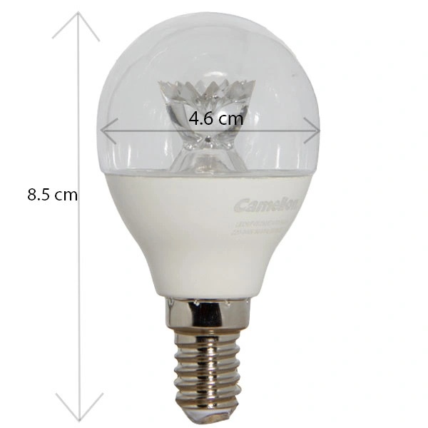 لامپ ال ای دی 6 وات کملیون کریستال شفاف پایه شمعی E14