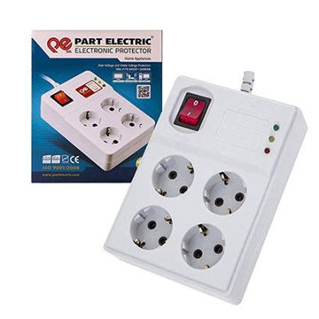 محافظ 4 خانه ارت دار کامپیوتر با کابل 5 متر پارت کد 773