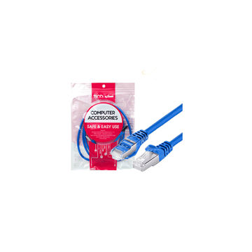 کابل شبکه نیم متر سر فلز CAT6 تسکو