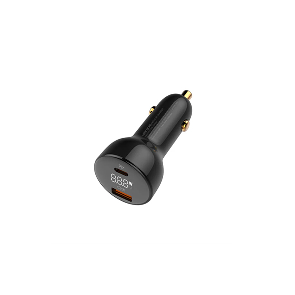 فندکی 100 وات فست شارژ دو خروج تایپ C و USB الدینیو با کابل تایپ سی مدل 101