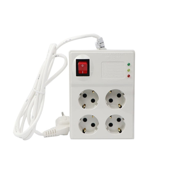 محافظ 4 خانه ارت دار کامپیوتر با کابل 1.8 متر پارت کد 2204