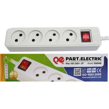 چهارراه پارت بدون ارت مدل شهاب با کابل 3 متر کد 652