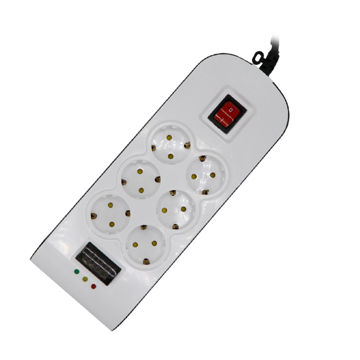 محافظ پارت شش راه ارت دار دیجیتال با کابل 3 متر کد 8795