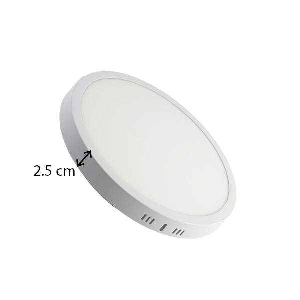 پنل گرد 24 وات یکتا افروز ساید لایت فریم آلومینیوم روکار