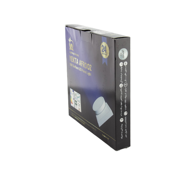 پنل مربع 18 وات یکتا افروز ساید لایت فریم آلومینیوم روکار