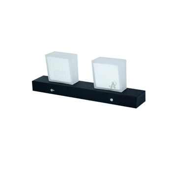 چراغ دیواری دکوراتیو برلیان 2 شعله 12 وات بدنه نچرال زانیس مشکی