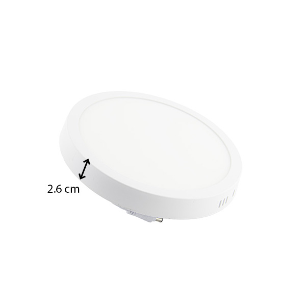 پنل گرد 18 وات یکتا افروز ساید لایت فریم آلومینیوم روکار