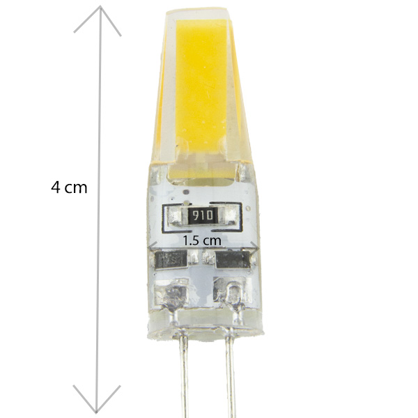 لامپ COB ژله ای سوزنی 12 ولت 2 وات 2 عددی
