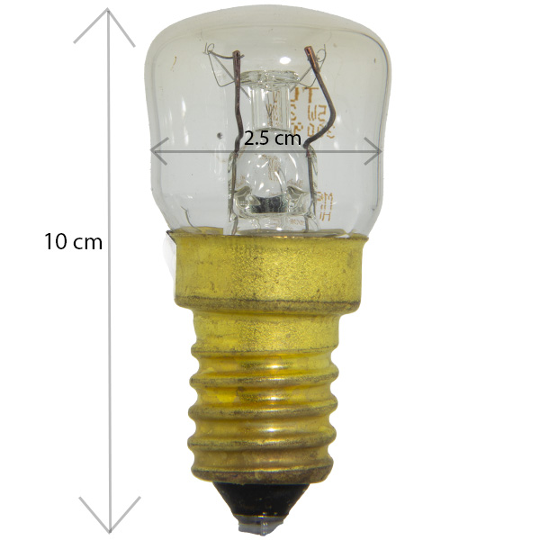 لامپ مایکروفر 220 ولت 15 وات سرپیچ شمعی تنگسرام