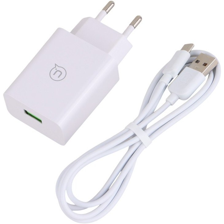 فست شارژ  18 وات یوسامس با کابل تایپ C