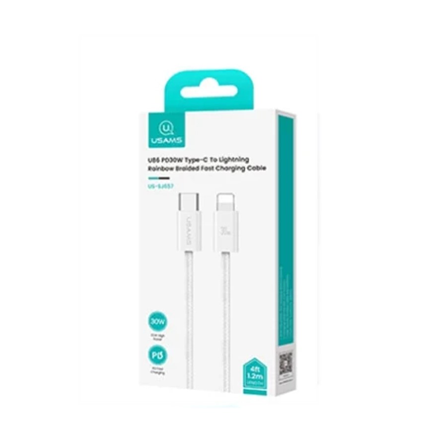 کابل آیفون به تایپ C یک متر 30 وات یوسامس