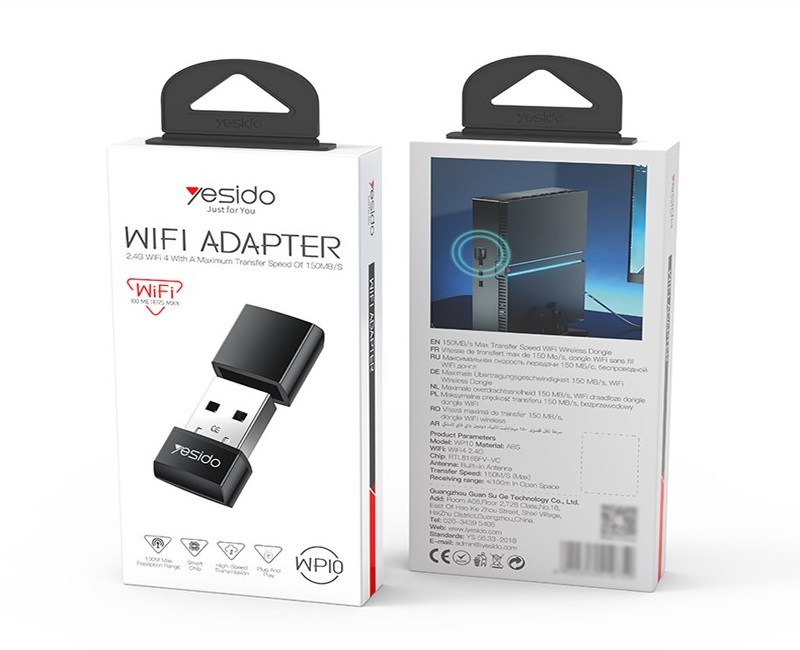 دانگل وای فای (کارت شبکه بی سیم) Yesido یسیدو WP10 جدید