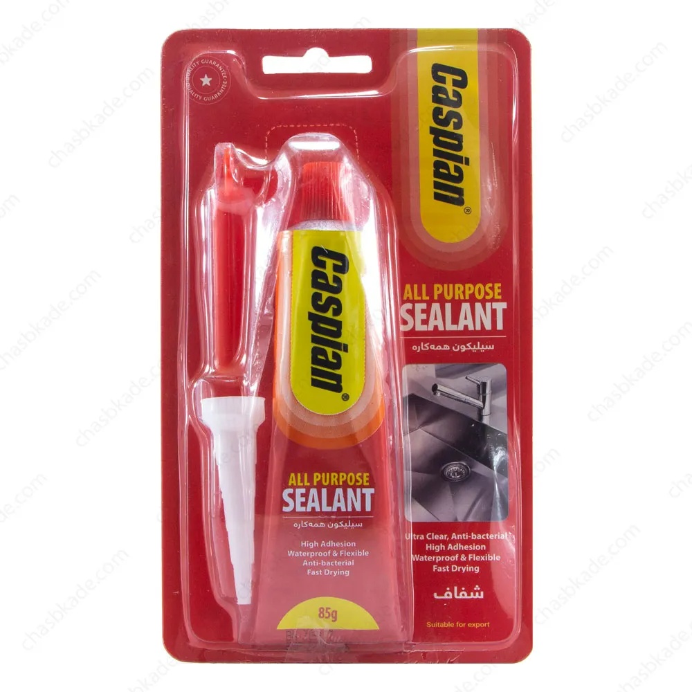 چسب آکواریوم 85 گرمی کاسپین شفاف جدید 1