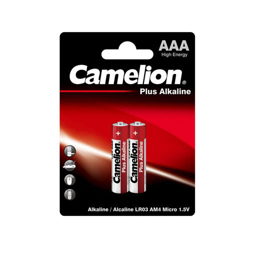 باتری نیم قلمی کملیون مدل PLUS ALKALINE بسته 2 عددی