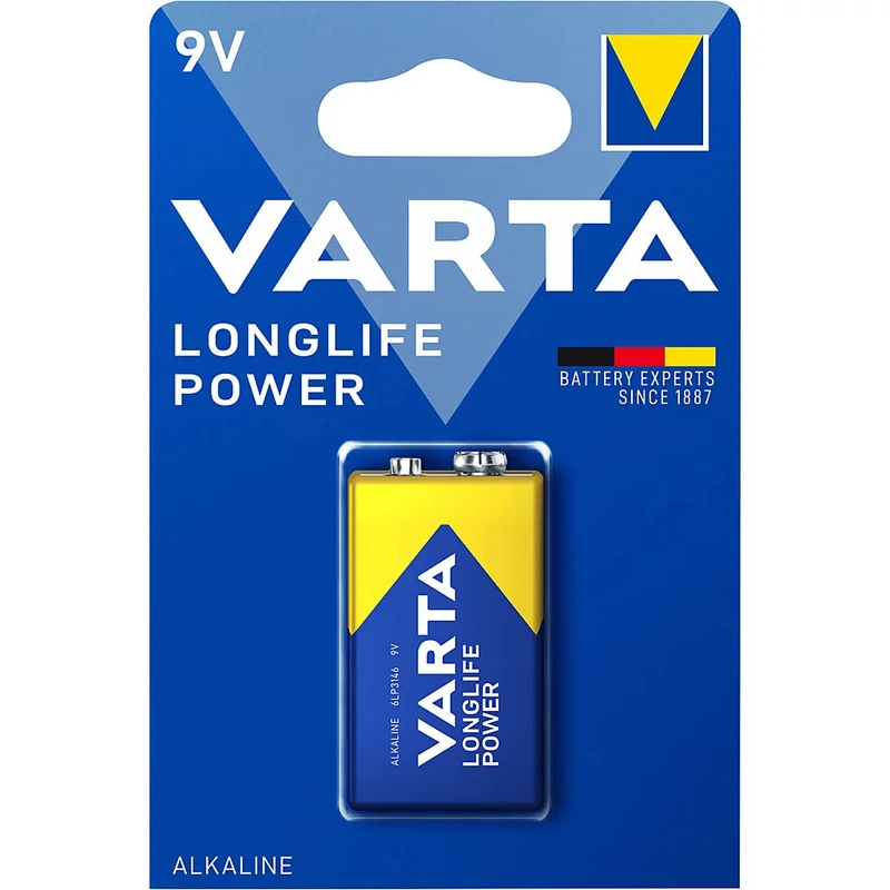 باتری کتابی 9V وارتا LONGLIFE POWER