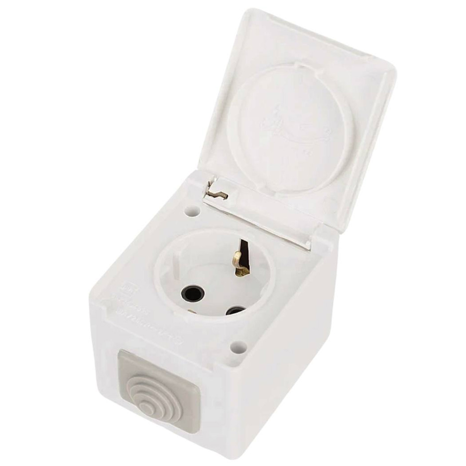 پریز بارانی روکار ارت دار تیراژه مدل P52