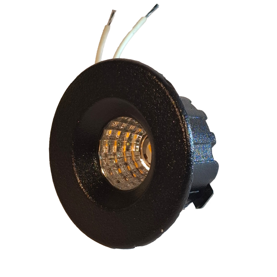 پارکتی 3 وات SMD توکار تولید نور گرد بدنه مشکی مدل سان لایت