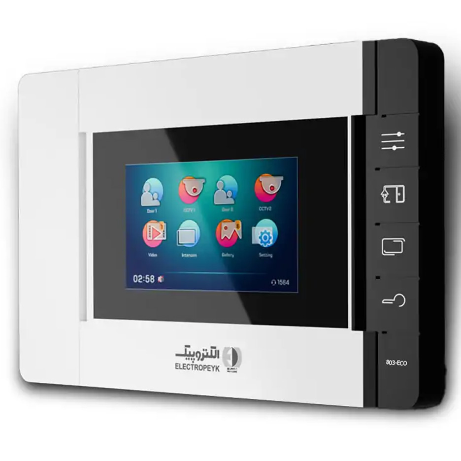 درب باز کن تصویری الکتروپیک مدل ۸۰۳ سفید 4/3 اینچ ECO