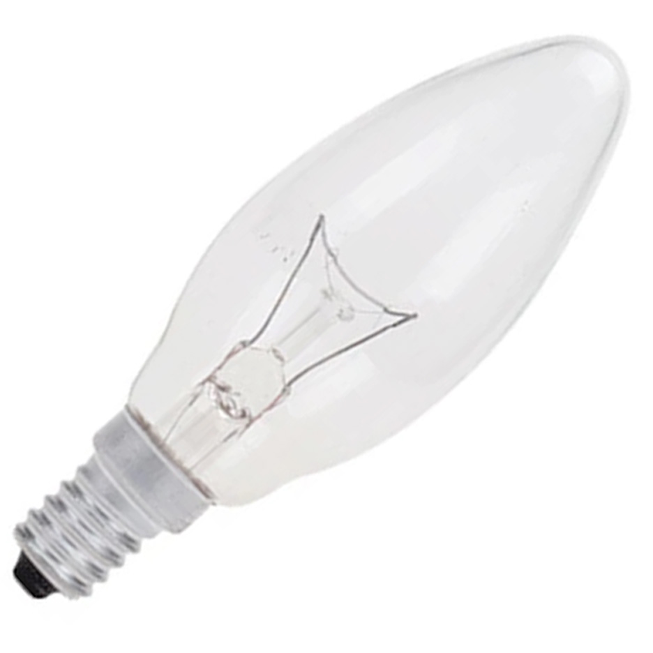 لامپ شمعی 60 وات پارس شهاب پایه E14 بسته 2 عددی