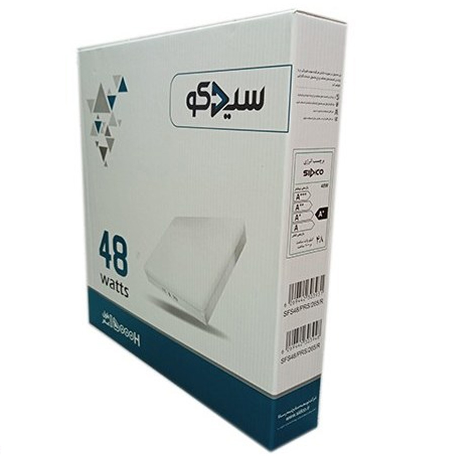 پنل فول لایت روکار مربع ۴۸ وات سیدکو