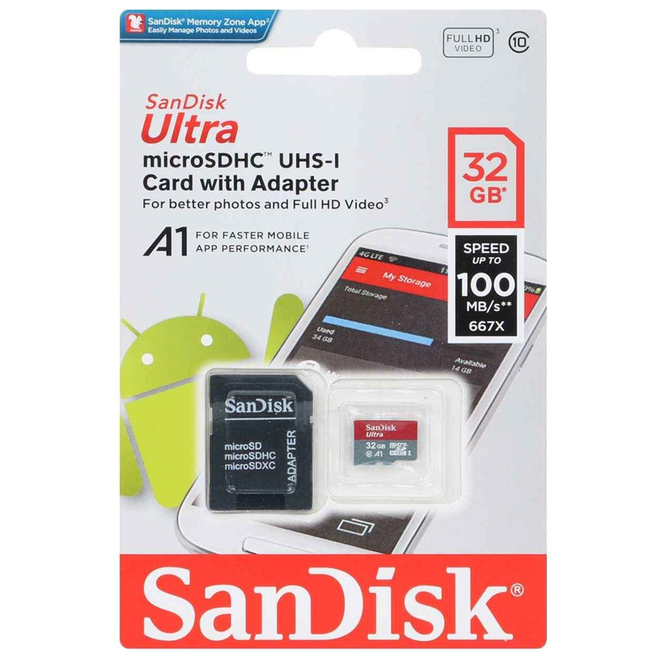رم سندیسک مدل SANDISK 100MB A1 C10 32G