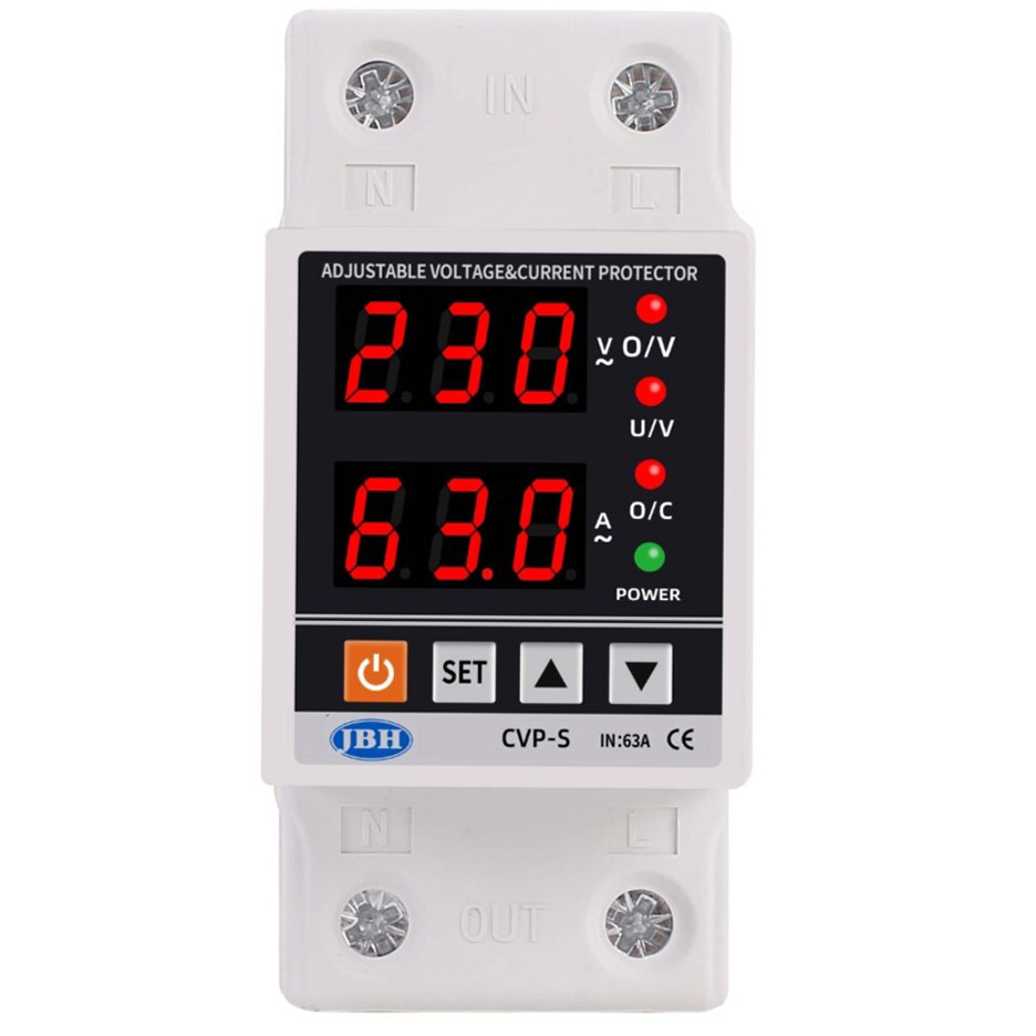 محافظ ولتاژ جریان 63 آمپر تک فاز JBH