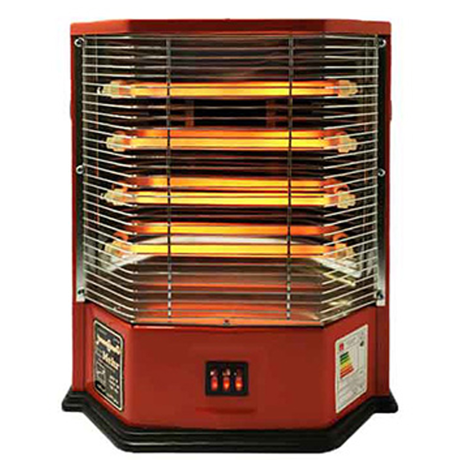 بخاری برقی ایستاده 4 شعله مهر فن دار