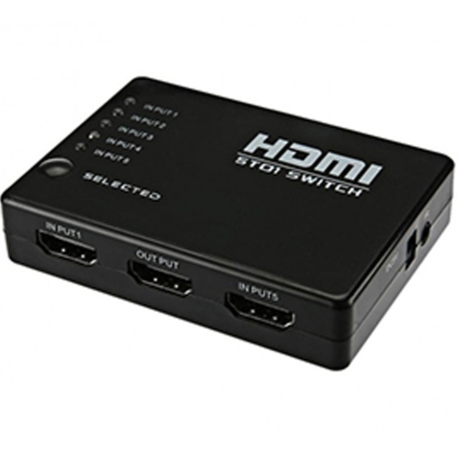 تبدیل 1 به 5 HD با ریموت ورودی 5 خروجی یک