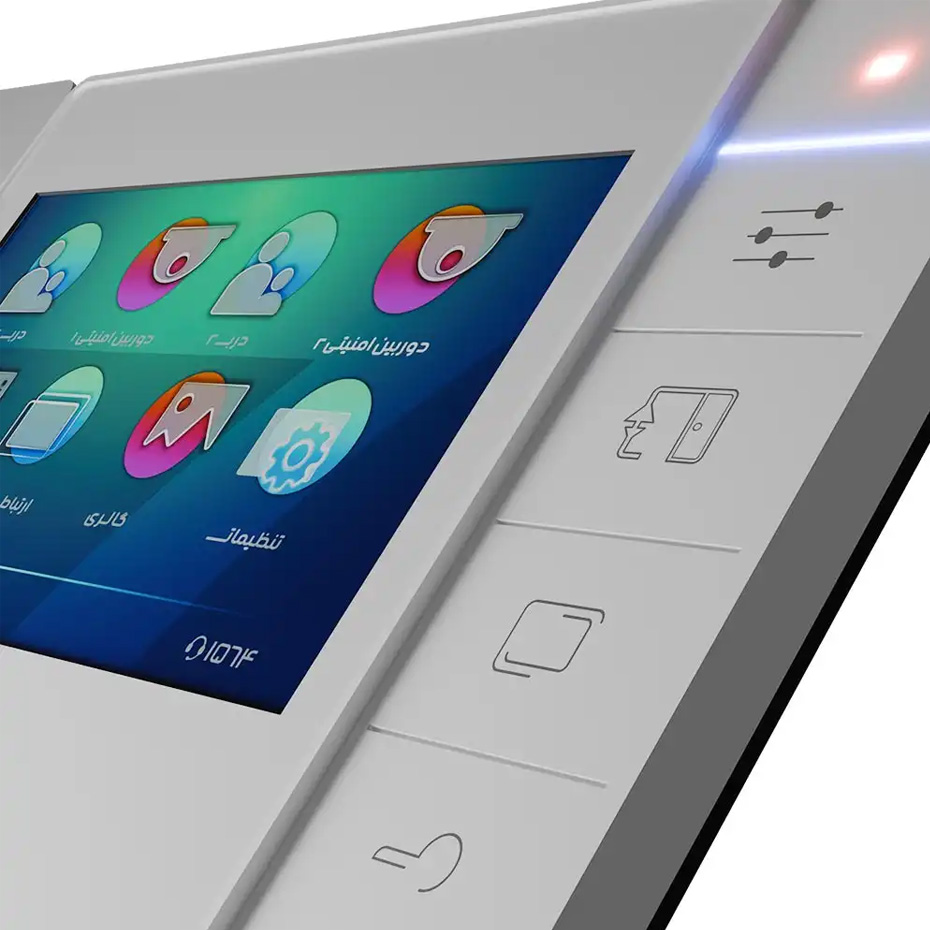 آیفون تصویری الکتروپیک مدل 403 PRO با صفحه‌نمایش 7 اینچ سفید