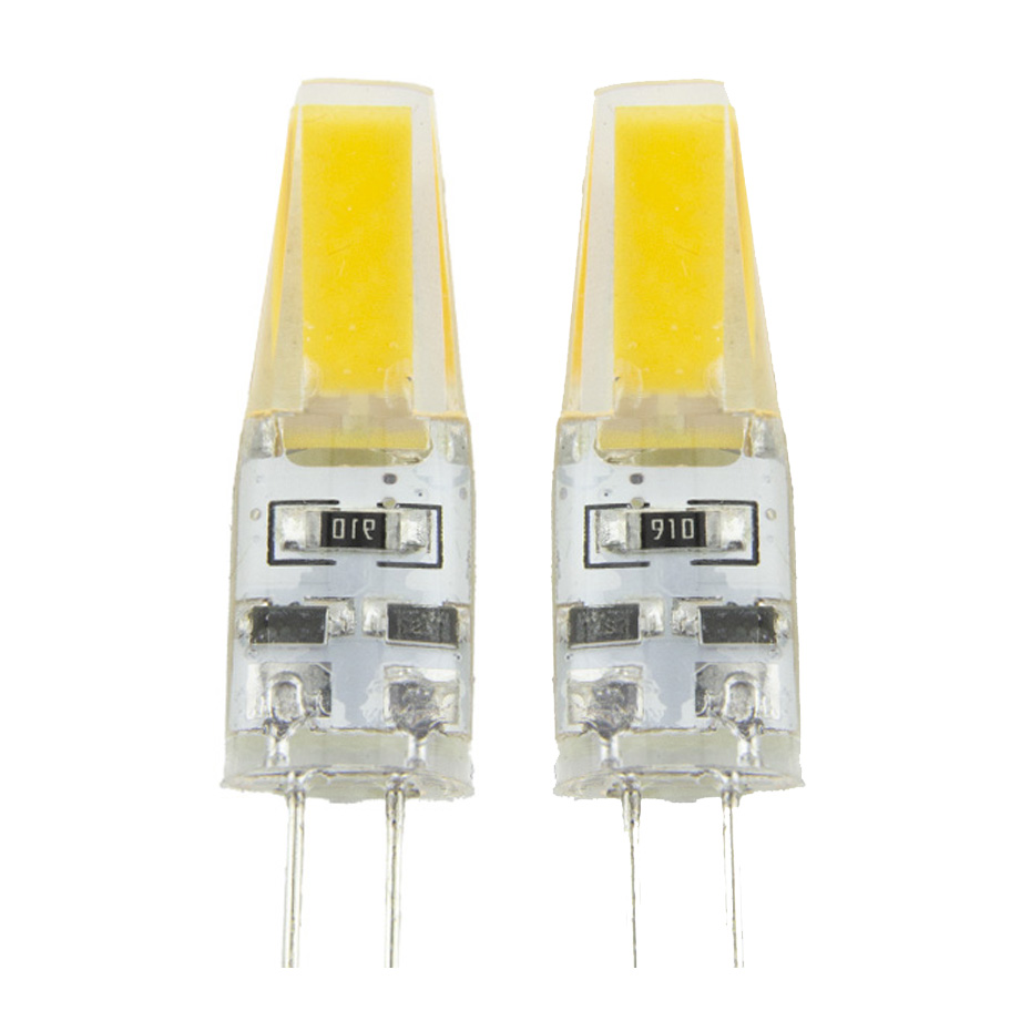 لامپ COB ژله‌ ای G4 سوزنی 12 ولت 2 وات بسته 2 عددی