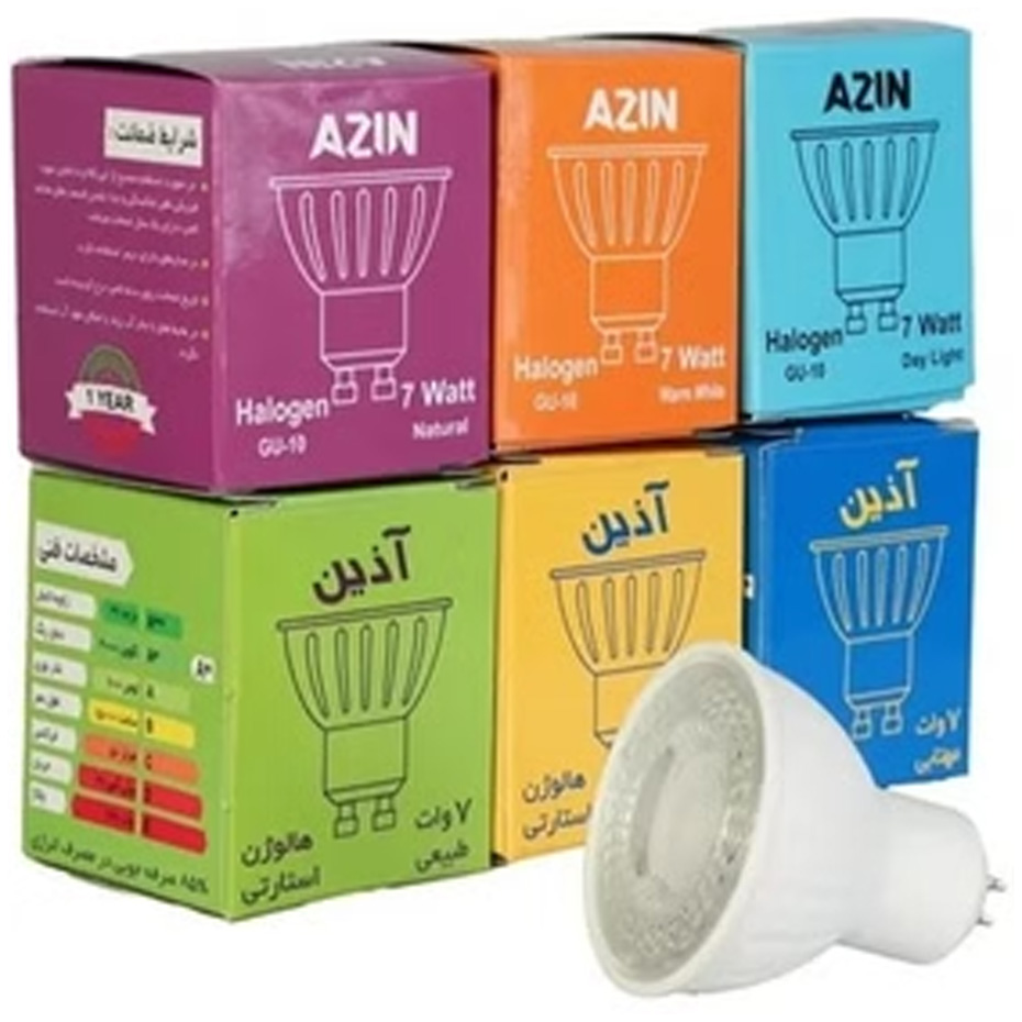 هالوژن سوزنی 7 وات آذین مات شفاف