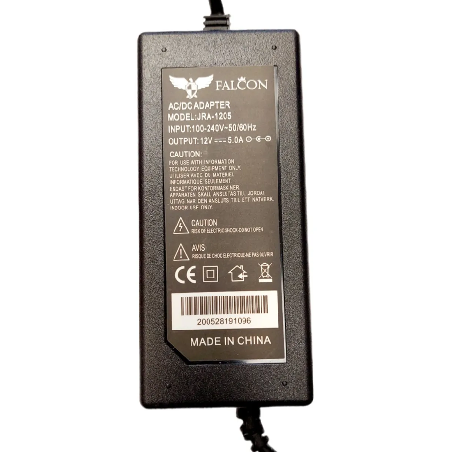 آداپتور 12 ولت 5 آمپر رومیزی مدل فالکون FALCON
