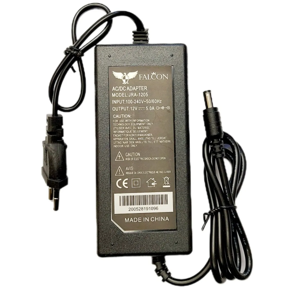 آداپتور 12 ولت 5 آمپر رومیزی مدل فالکون FALCON