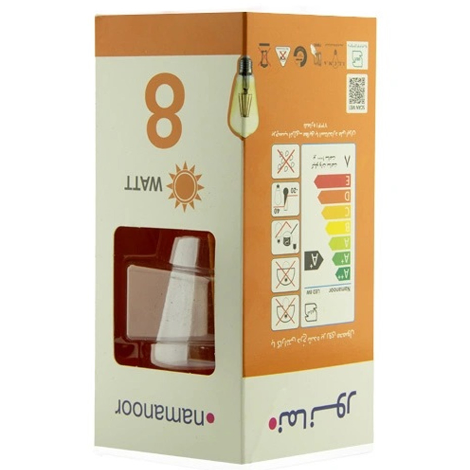 لامپ LED فیلامنتی گلابی 8 وات نمانور مدل ST64 پایه E27