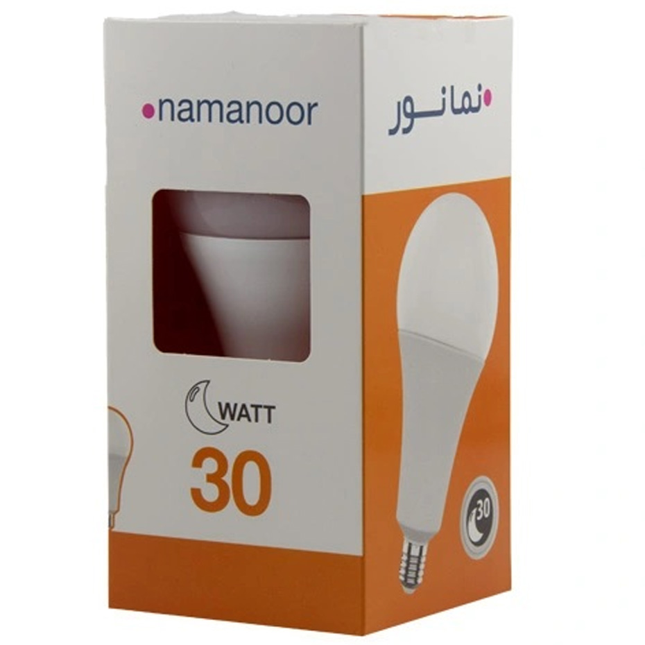 لامپ LED حبابی 30 وات نمانور پایه E27