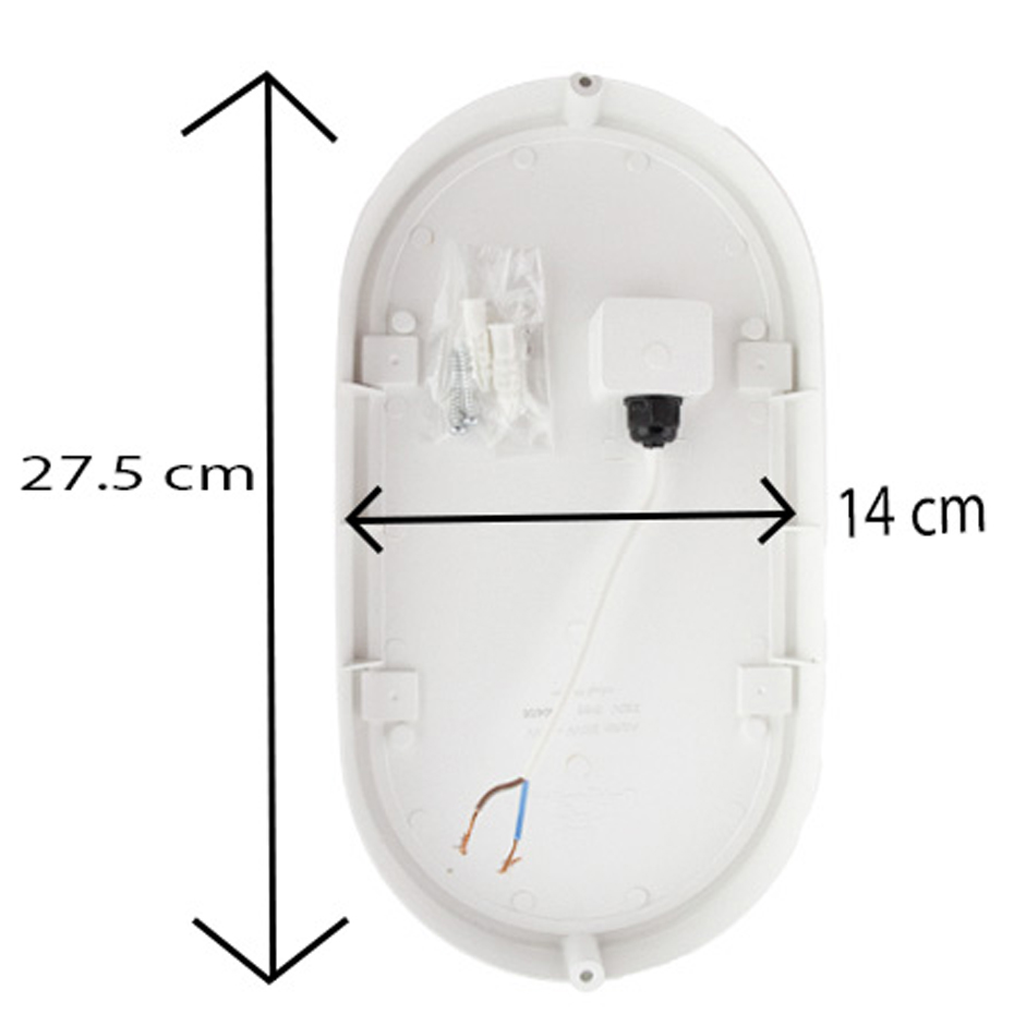 پنل ال ای دی 20 وات پارس شعاع توس مدل آبتین IP65 بیضی روکار ضد آب