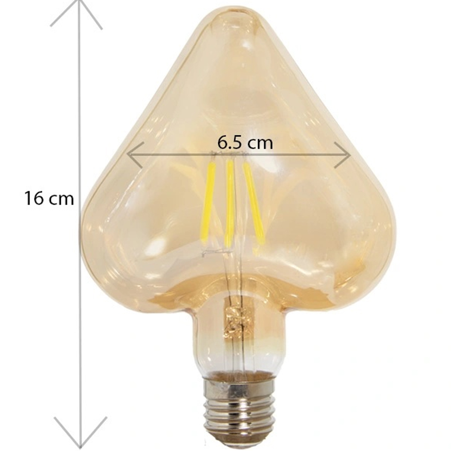 لامپ فیلامنت قلب 6 وات  پارس اروند