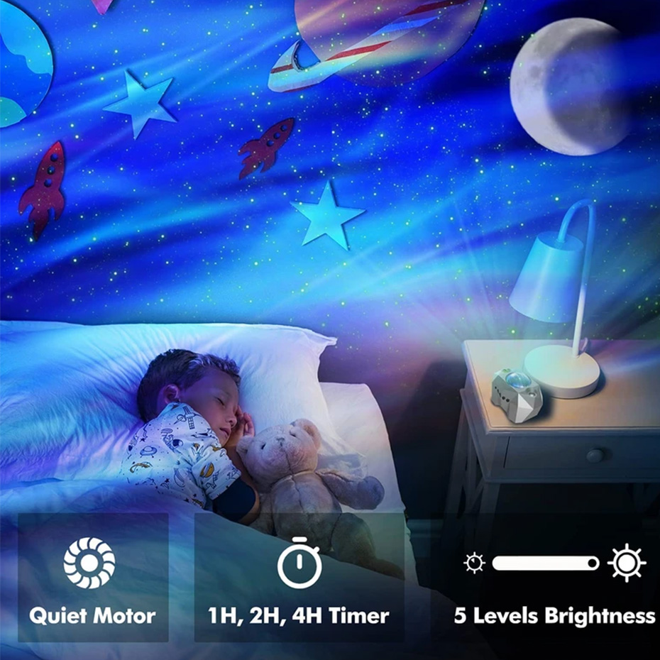 رقص نور مدل Aurora Star Galaxy Projector