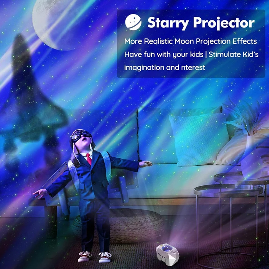 رقص نور مدل Aurora Star Galaxy Projector