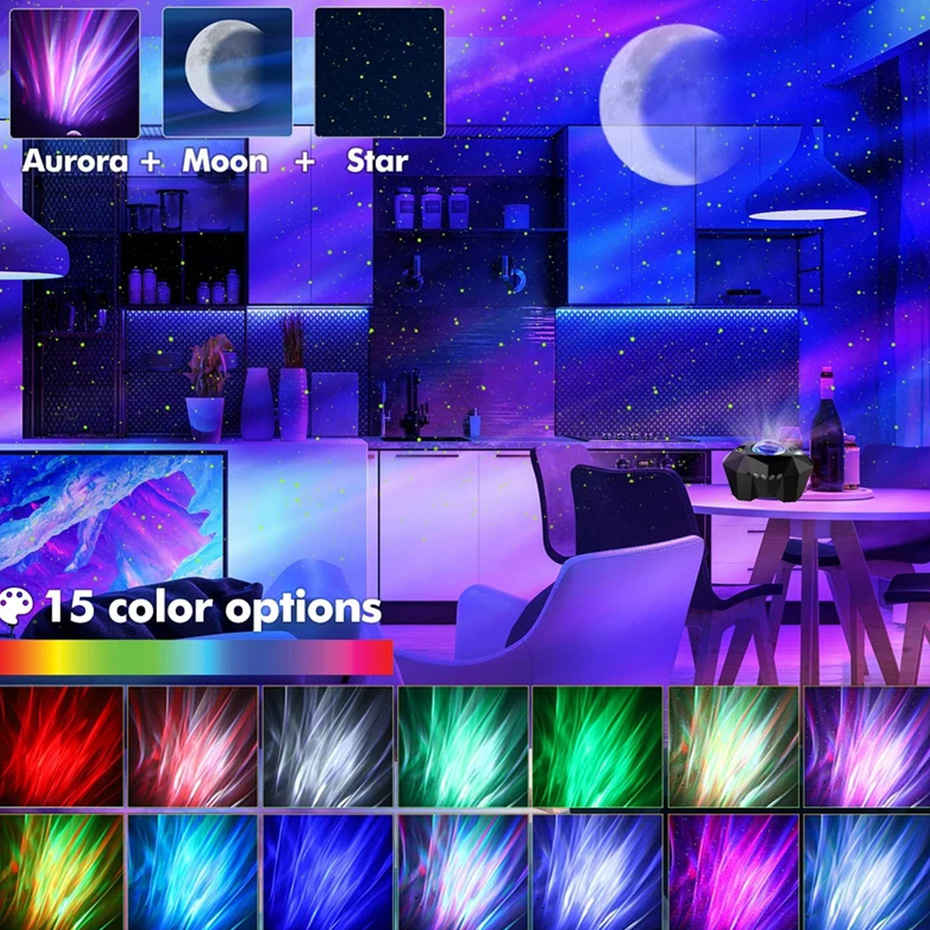 رقص نور مدل Aurora Star Galaxy Projector