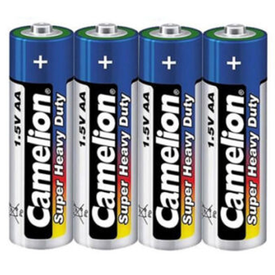 باتری قلمی کملیون Camelion SUPER HEAVY DUTY AA بسته ۴ عددی