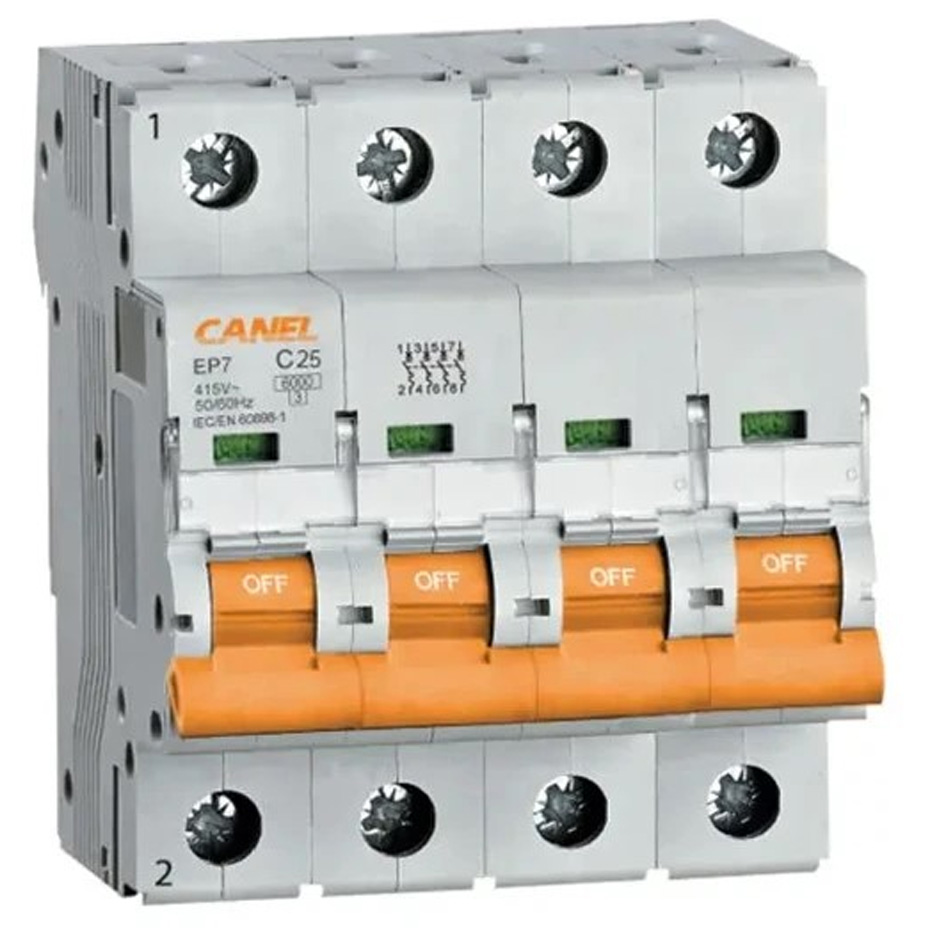 فیوز مینیاتوری 4 پل 32 آمپر کانل